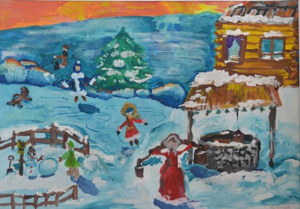 Папка передвижка зима для детского сада