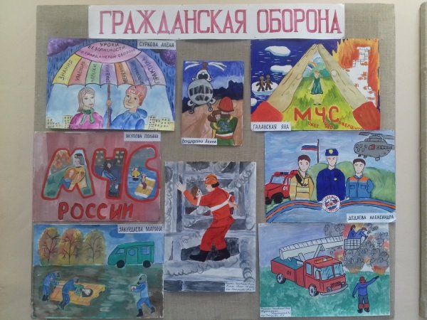 Рисунок ко Дню гражданской обороны