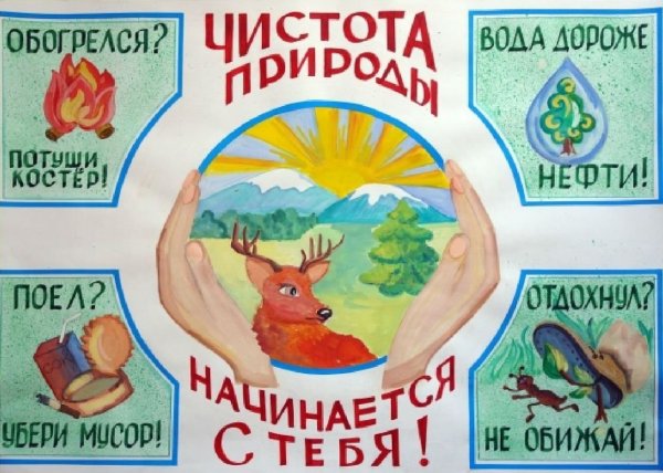 Плакат на тему экология