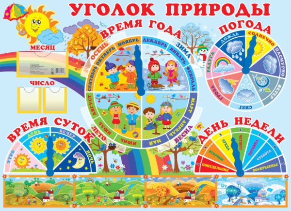 Календарь времена года для детей