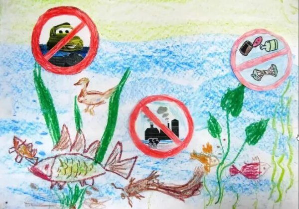 Плакат на тему загрязнение воды