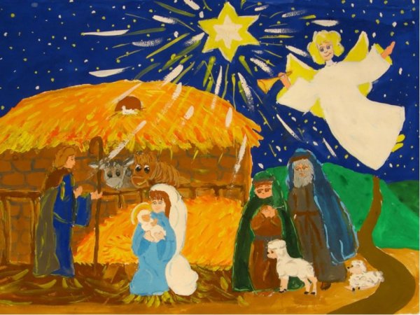 Рисование новогодний праздник