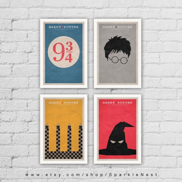 Афиша к фильму Гарри Поттер рисунок