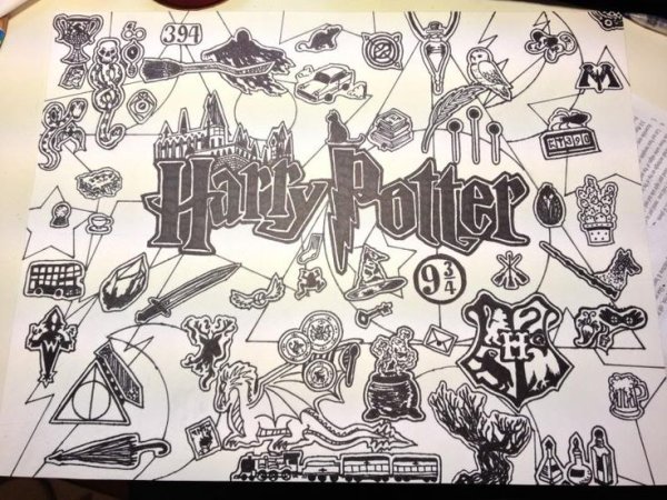 Гарри Поттер наклейки Гриффиндор