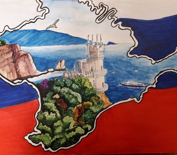 Аппликация на тему Крым