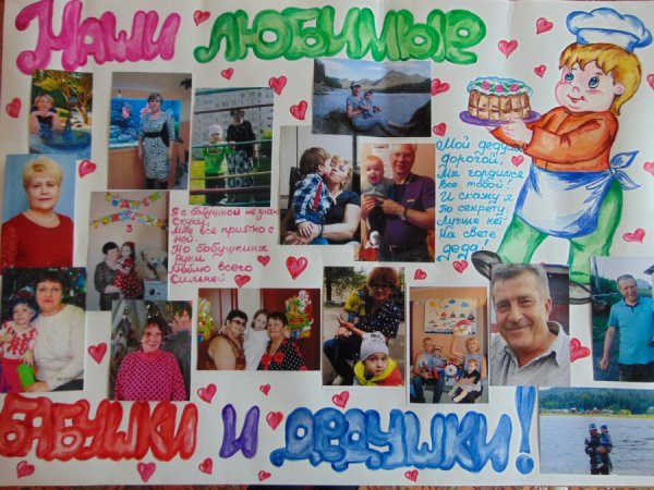 Плакат на юбилей дедушке