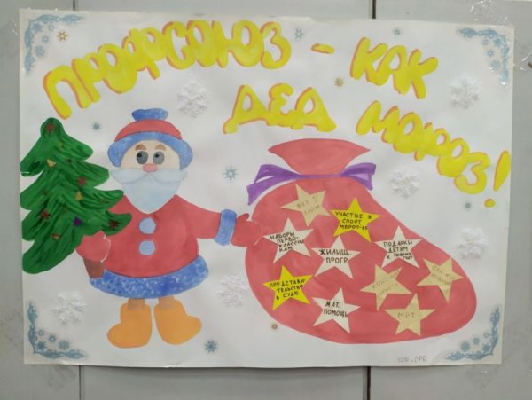 Нарисовать стенгазету на новый год