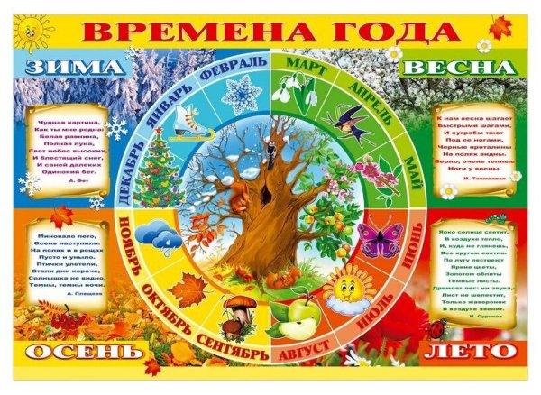 Плакат. Времена года