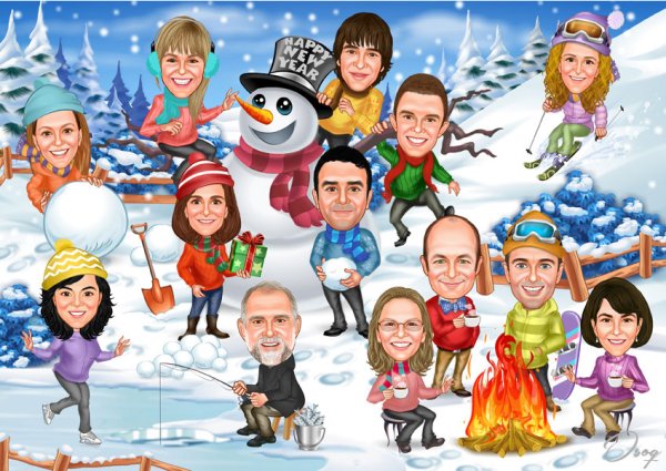 Детские новогодние кроссворды