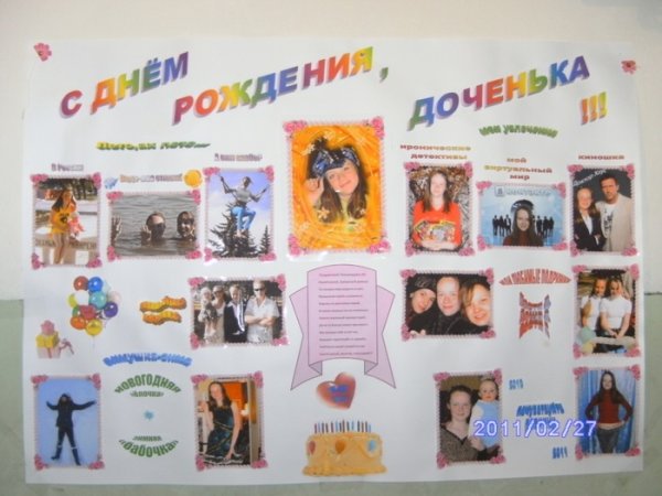 Плакат с фотографиями