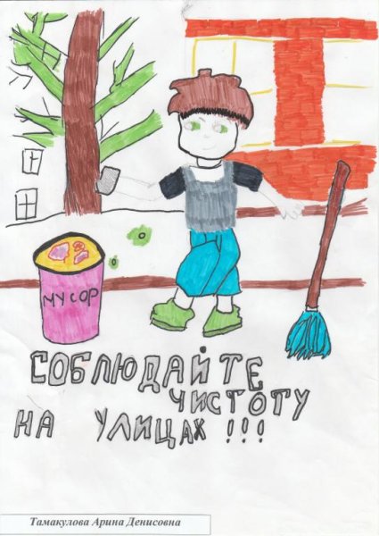 Плакат мы за чистоту