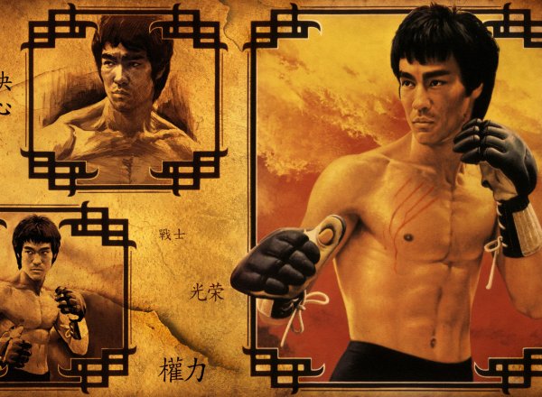 Календарики Брюса ли 80-х годов