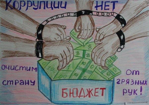 Плакат против коррупции