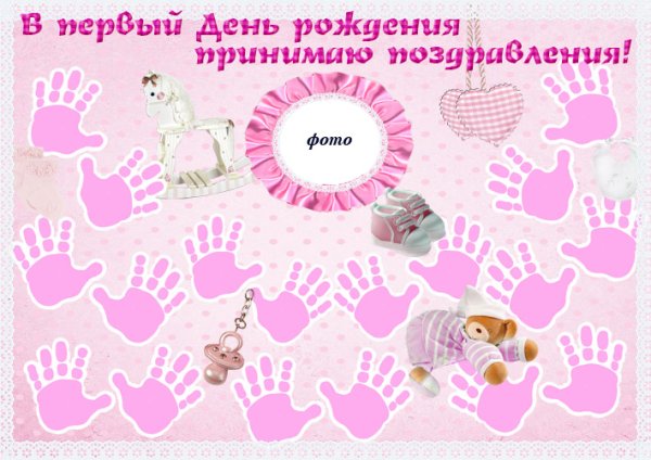 Плакат с пожеланиями на день рождения