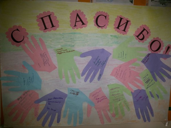 Плакат на день спасибо