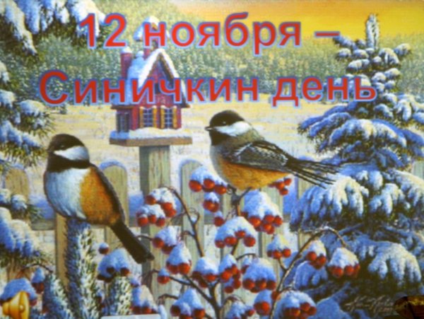 12 Ноября Синичкин день день встречи зимующих птиц