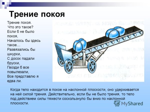 Если бы не было силы трения