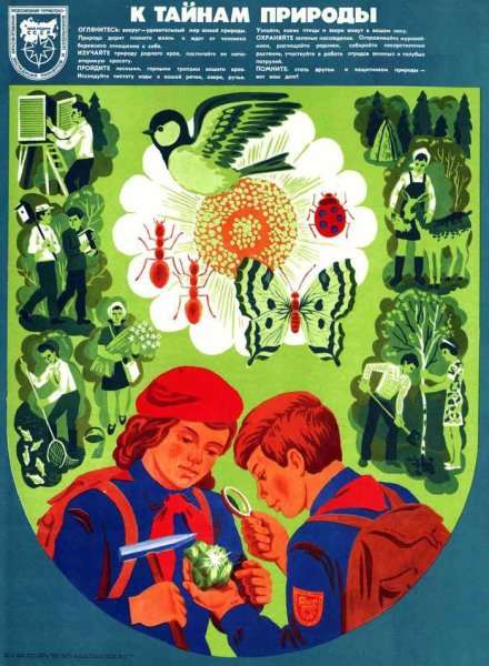 Советские плакаты про природу