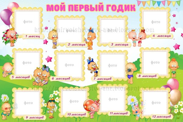 Плакат первый год жизни