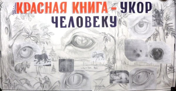 Рисунок на тему красная книга