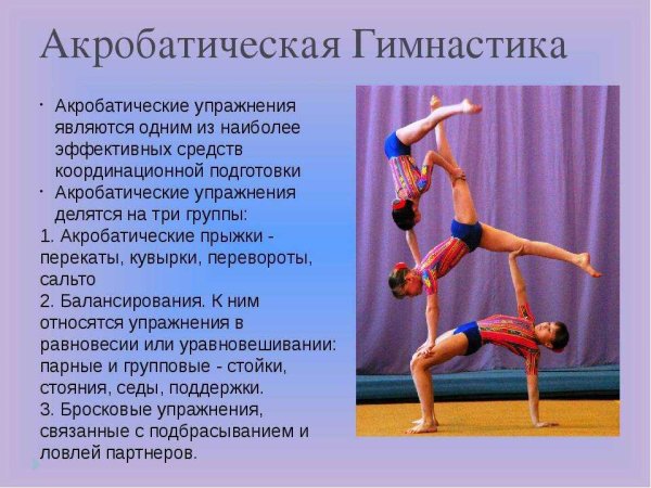 Виды упражнений