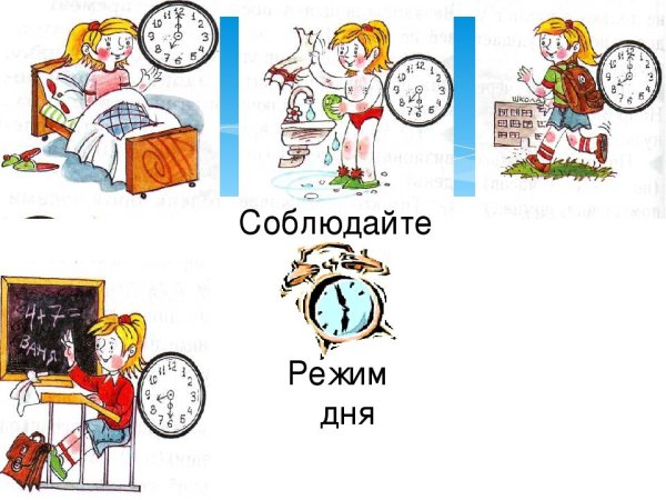 Соблюдение распорядка дня