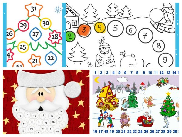 Календарь ожидания нового года для детей