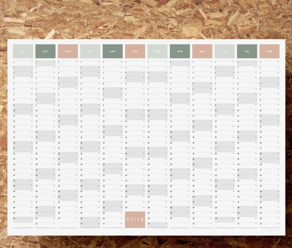 Настенный планер на год