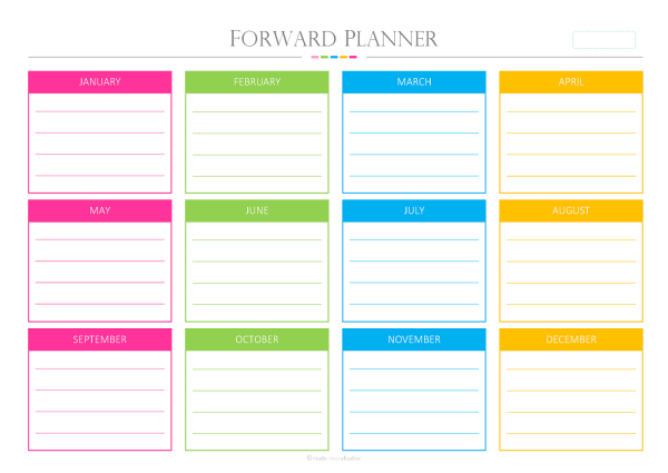 Planner шаблоны для печати