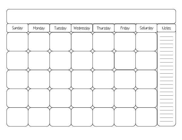 Планировщик на месяц