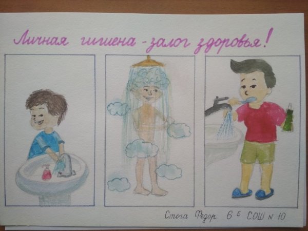 Рисунок на тему гигиена
