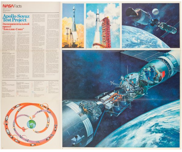 Полет Союз-Аполлон 1975 плакат