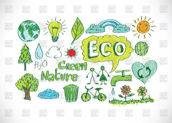 Плакат на тему жизнь в стиле эко