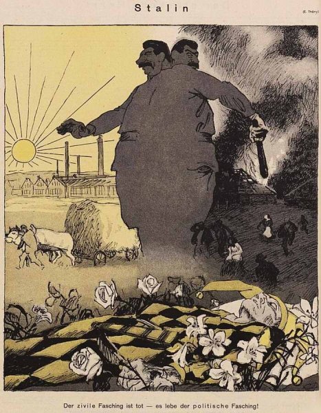 Карикатуры на Сталина 30-х годов