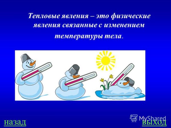 Примеры тепловых явлений в физике