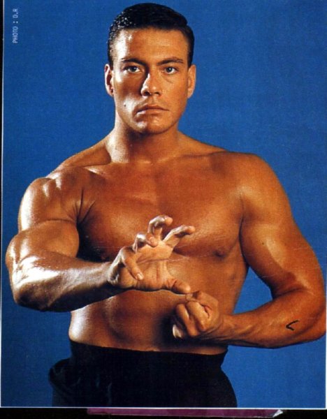 Наклейки с Ван Даммом