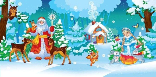 Дед Мороз с лошадкой