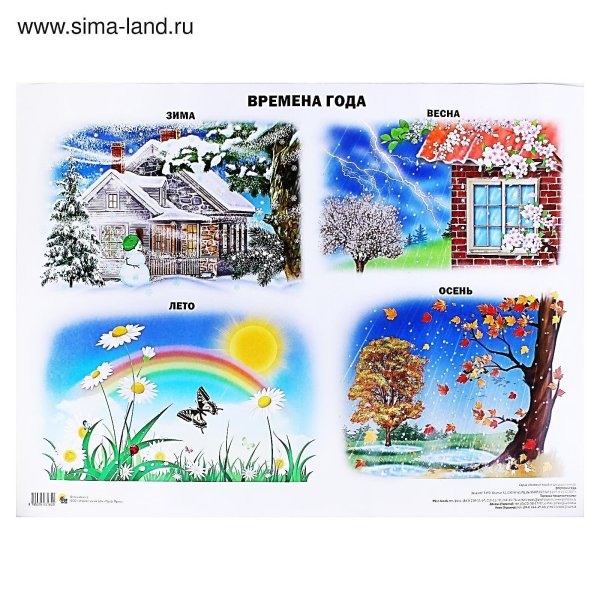Плакат. Времена года