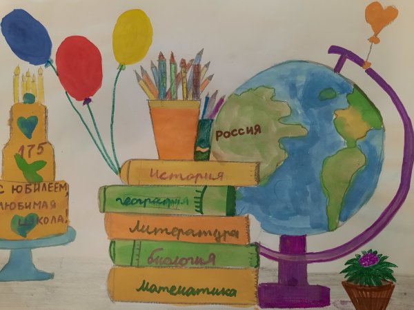 Плакат к юбилею школы