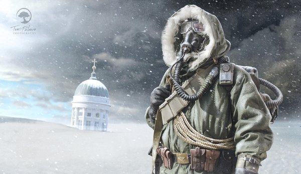 Зимний сталкер арт