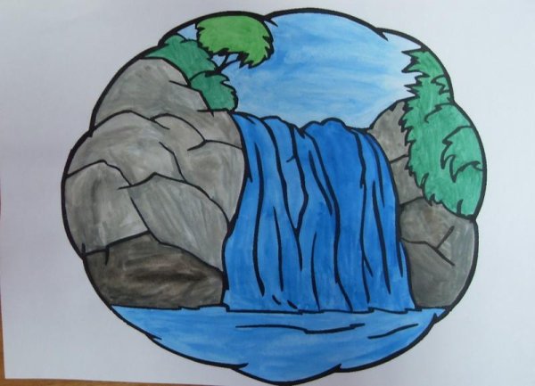 Изо на тему вода