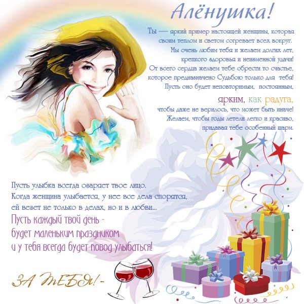 Поздравления с днём рождения Алёне