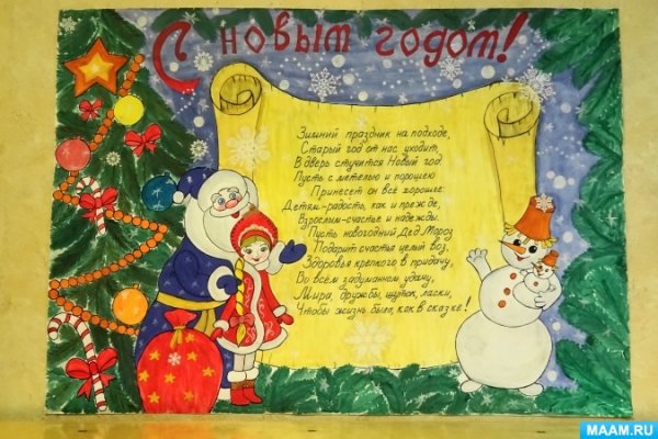 Плакат на новый год 2022