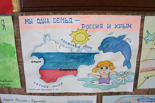 Плакат Крым и Россия