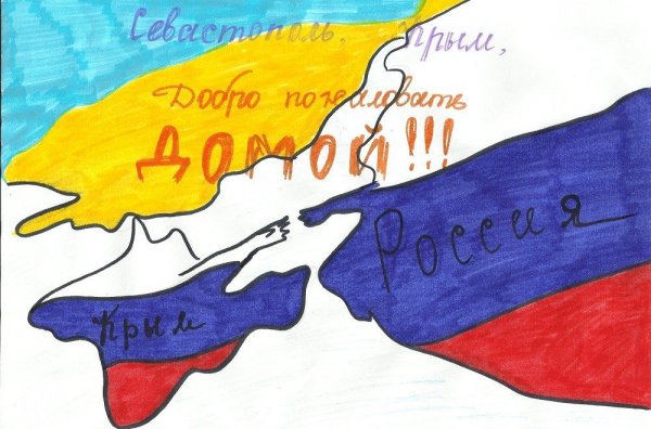 Плакат Крым и Россия