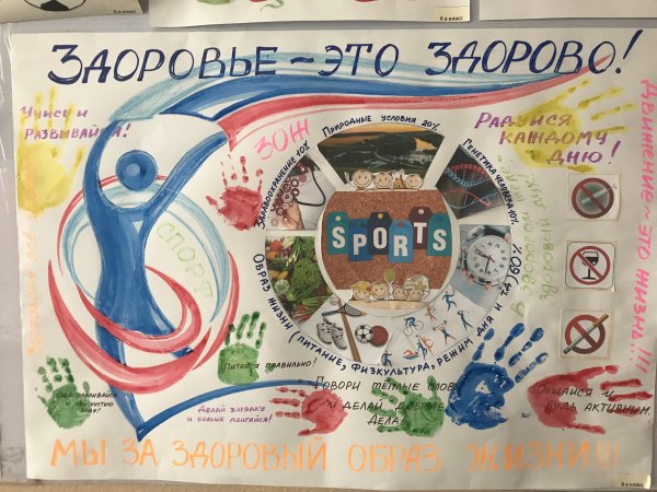 Плакат здоровый образ жизни
