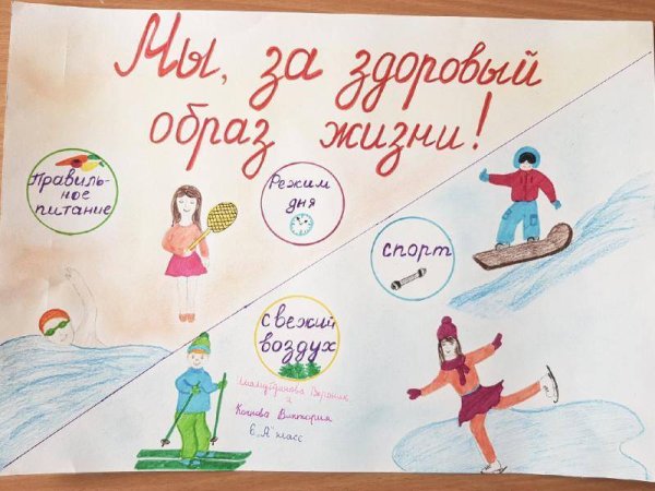 Спортивный образ жизни рисунки