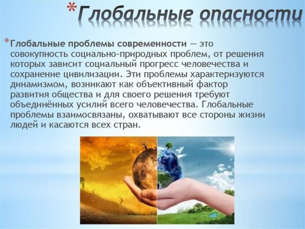 Мировые проблемы современности
