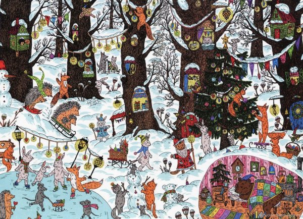 Новогодний виммельбух