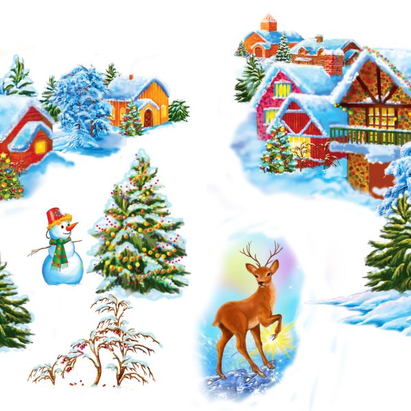 Домик сказочный "новогодний"